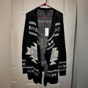 NWT BCBG Max Azria Eyelash Knit Cardigan with Metallic Accents